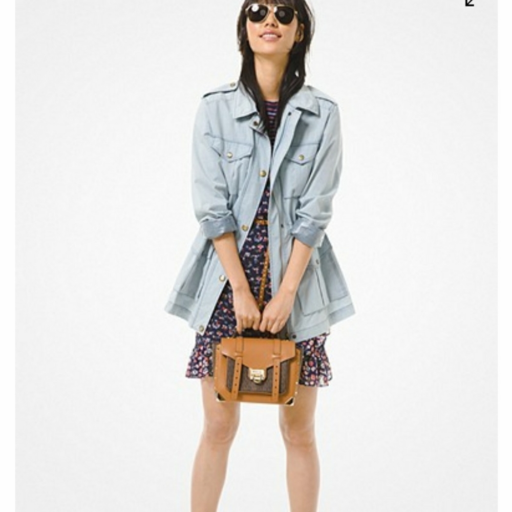 COPY - Michael Kors Coated Denim Cargo Jacket